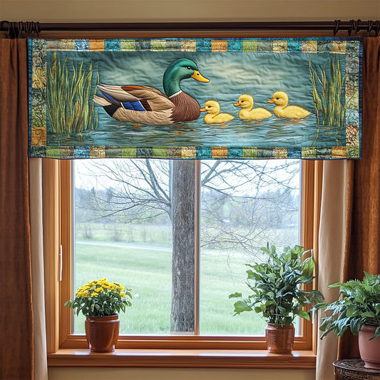 Mallard Duck WJ2804019CL Quilted Valance