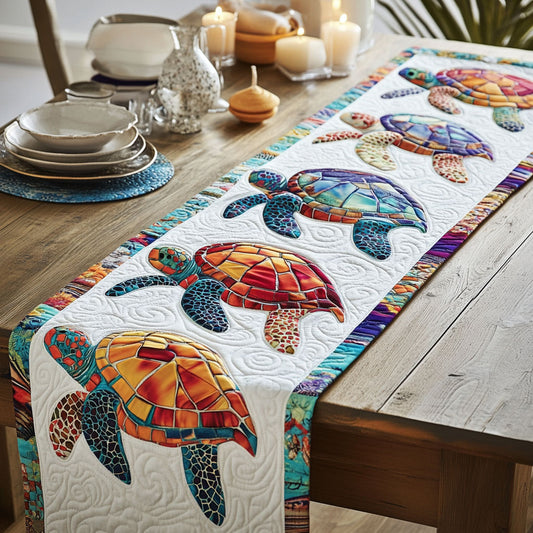 Sea Turtle CW2905579CL Quilted Table Runner