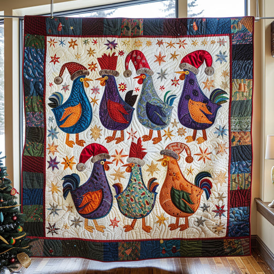 Whimsical Chicken Parade CW0810065CL Quilt