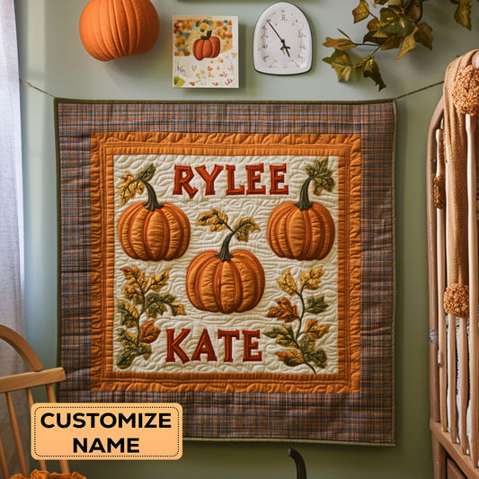Harvest Hug WY2907017CL Personalized Baby Quilt