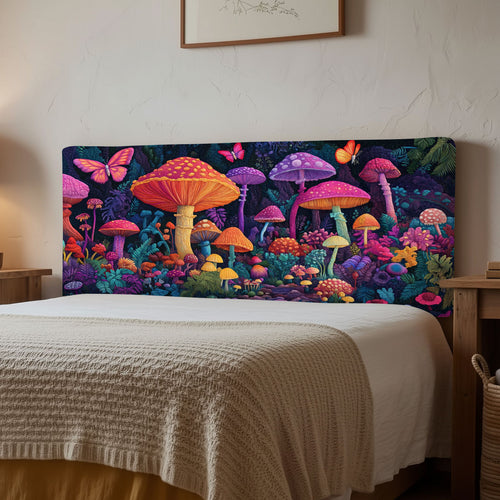 Colorful Mushroom WJ1212018CL Quilted Headboard Slipcover