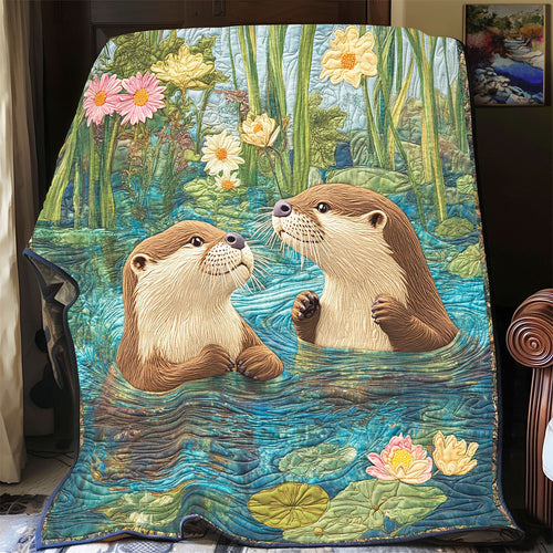 Cute Lake Otter WP2003019CL Quilt