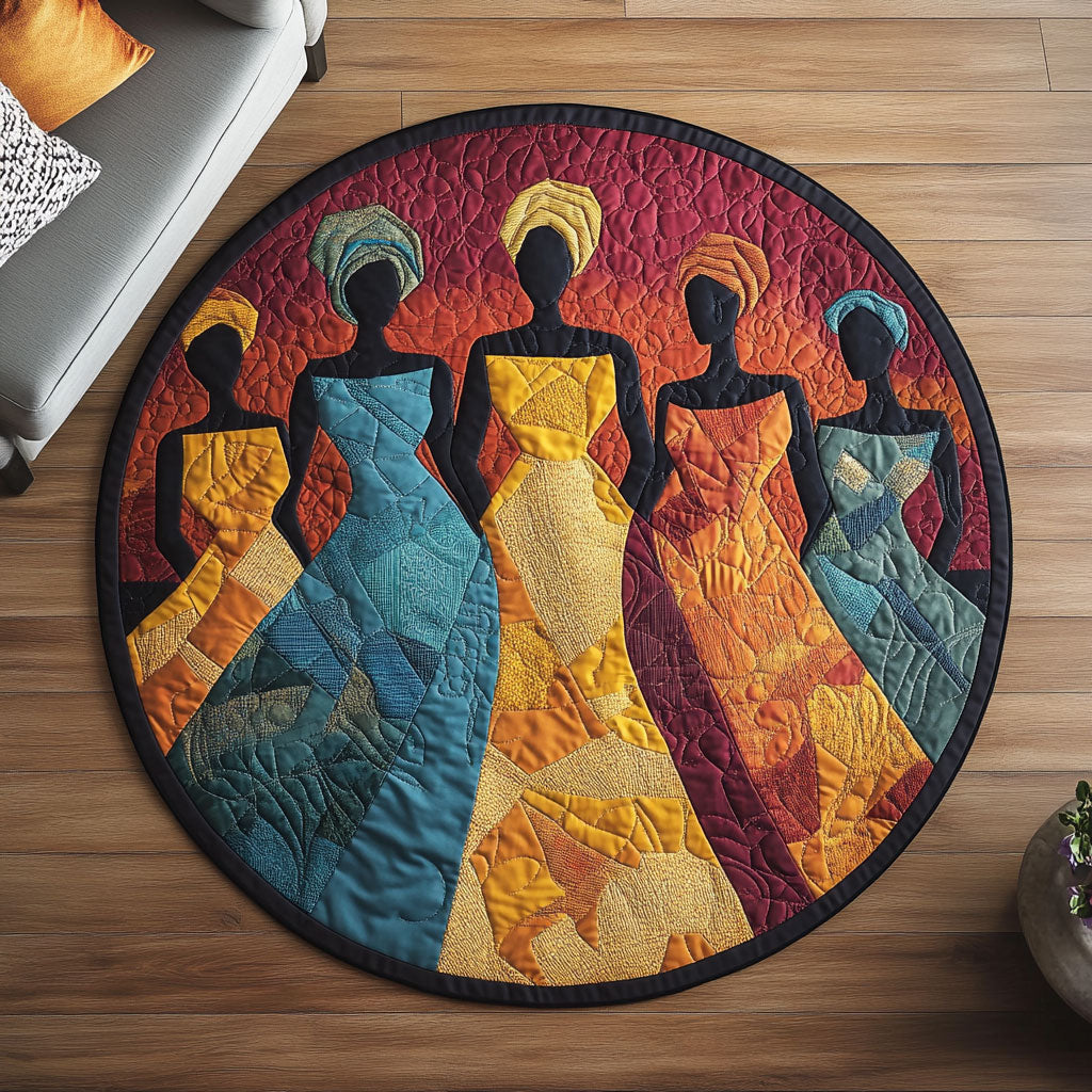 Golden Gaze CW2607030CL Quilted Round Mat