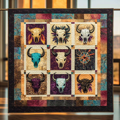 Spirit Path Bull Skull WN2308108CL Quilt