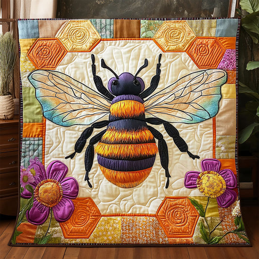 Flower Golden Hive WJ2705002CL Quilt