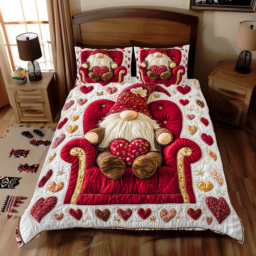 Cozy Heart Gnome WX1112067CL Duvet Cover Set