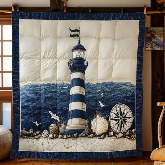 Stormy Waves Lighthouse WN1003121CL Quilt