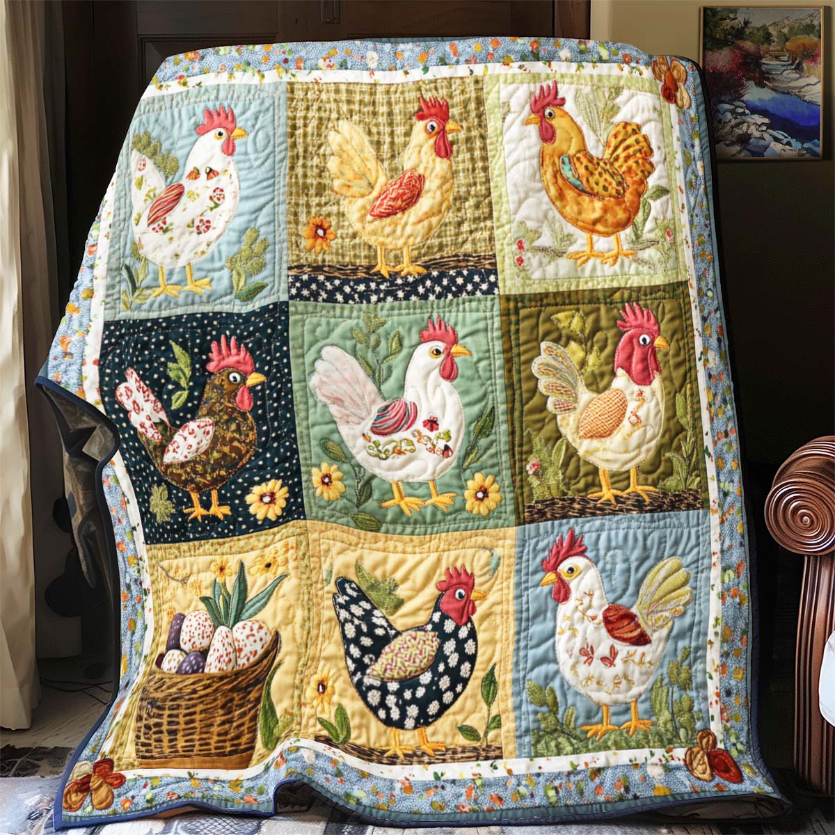 Chicken Farm YR0301009CL Quilt