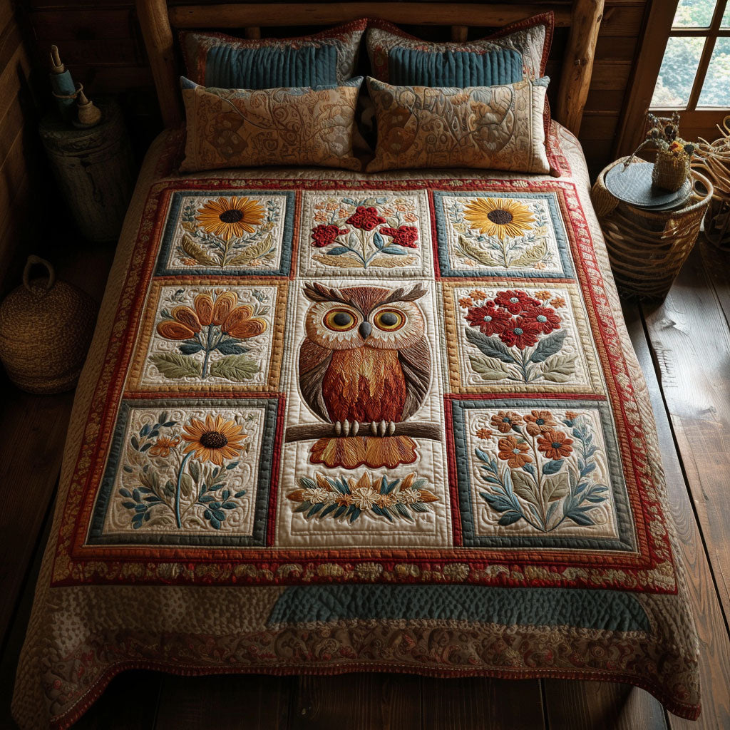 Cozy Owl Nest CW2708014CL Duvet Cover Set