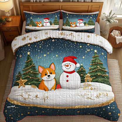 Starry Glow Snowman WN0511100CL Duvet Cover Set