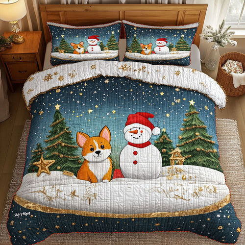 Starry Glow Snowman WN0511100CL Duvet Cover Set