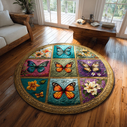 Butterfly Dance CW2008001CL Quilted Round Mat