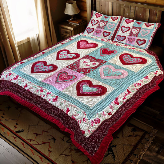 Romantic Heart Collection WP1112041CL Duvet Cover Set