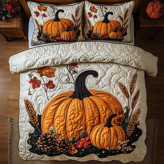 Rustic Pumpkin Patch WY3107038CL Duvet Cover Set