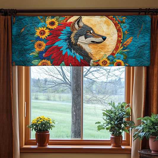 Wolf Sunflower WX1705024CL Quilted Valance