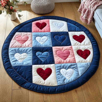 Love Patchwork CW1501050CL Quilted Round Mat