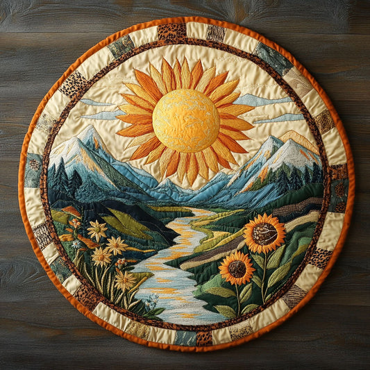 Sun Crown WN2508105CL Quilted Round Mat