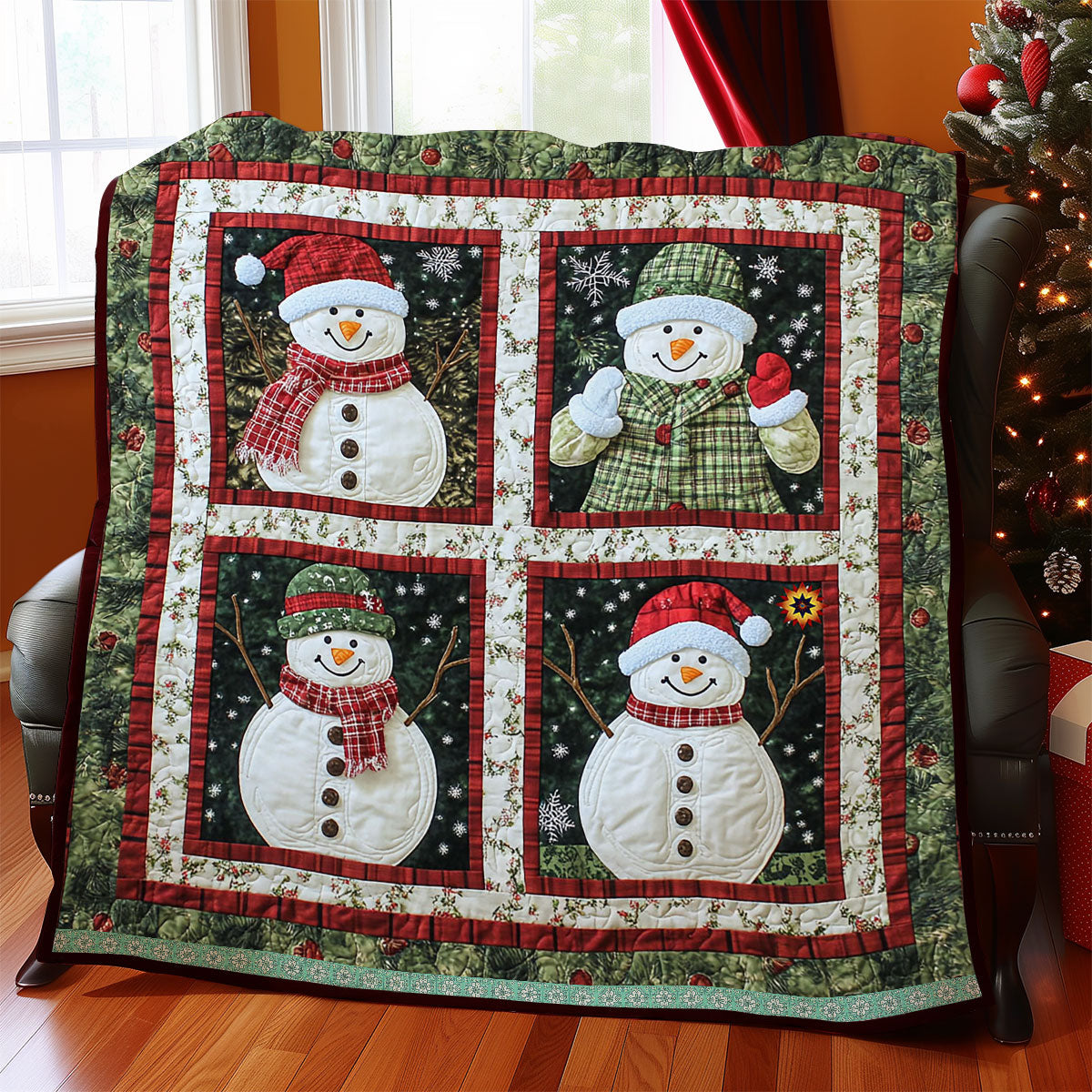 Christmas Snowman WJ1112009CL Quilt