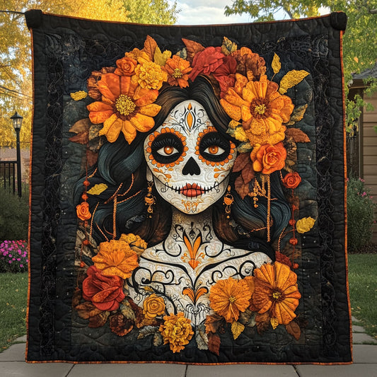 Fire Petal Skull Woman WN0908032CL Quilt