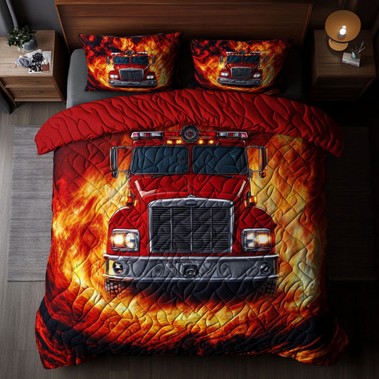 Firefighter Fire Truck WU1102078CL Duvet Cover Set