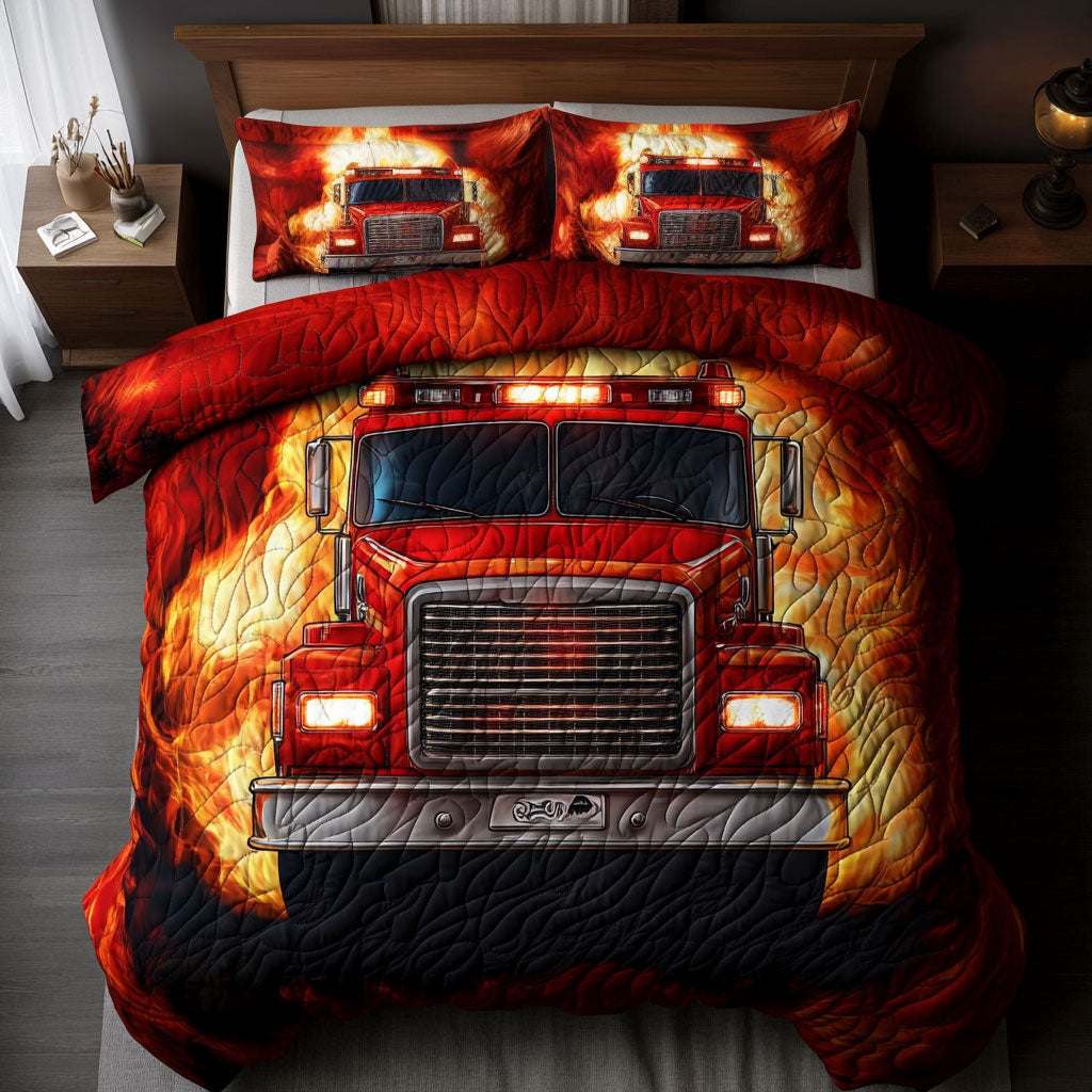 Firefighter Fire Truck WU1102080CL Duvet Cover Set