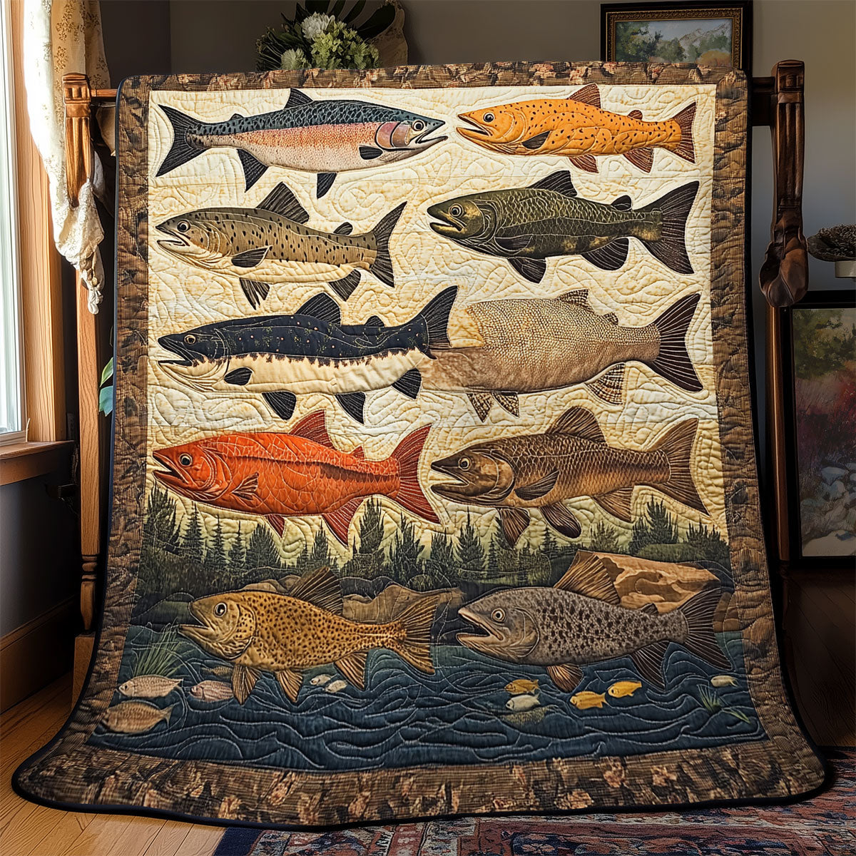 Fisherman’s Paradise YR0402020CL Quilt