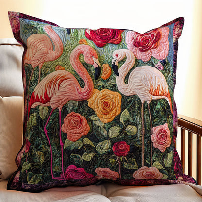 Flamingo Flower WX0303123CL Quilt Pillow Case