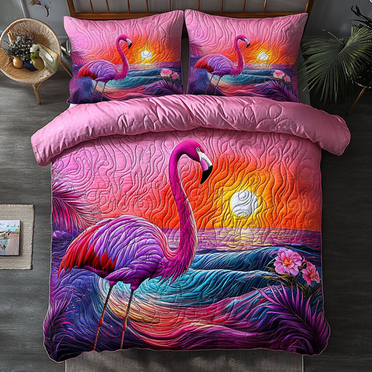 Flamingo Gorgeous Sunset WU1102027CL Duvet Cover Set