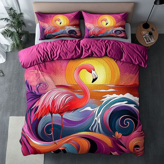 Flamingo Gorgeous Sunset WU1102029CL Duvet Cover Set