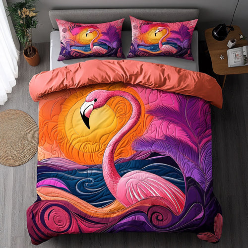 Flamingo Gorgeous Sunset WU1102031CL Duvet Cover Set