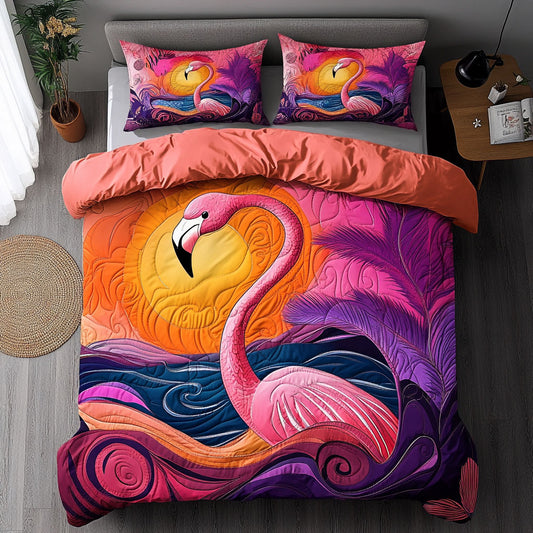 Flamingo Gorgeous Sunset WU1102031CL Duvet Cover Set