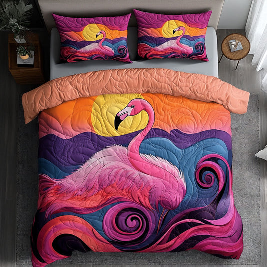 Flamingo Gorgeous Sunset WU1102032CL Duvet Cover Set