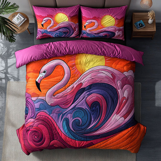 Flamingo Gorgeous Sunset WU1102034CL Duvet Cover Set