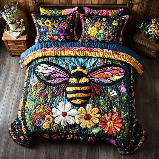 Floral Bee WX2103090CL Duvet Cover Set