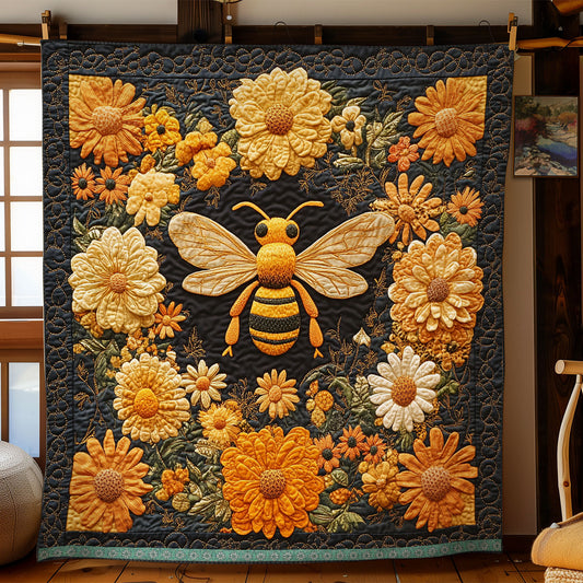 Floral Bee WX2203017CL Quilt
