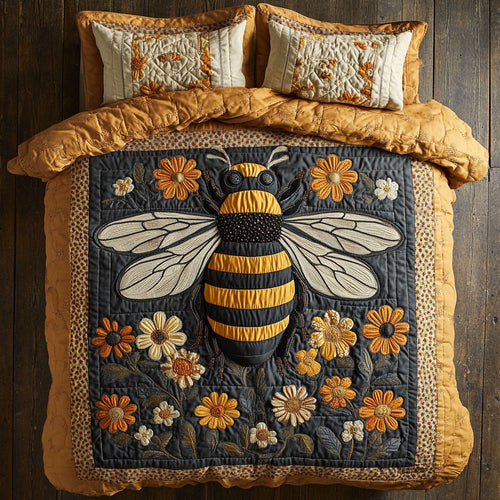 Floral Bee WX2403017CL Duvet Cover Set