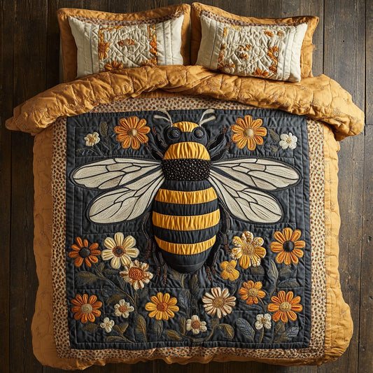 Floral Bee WX2403017CL Duvet Cover Set