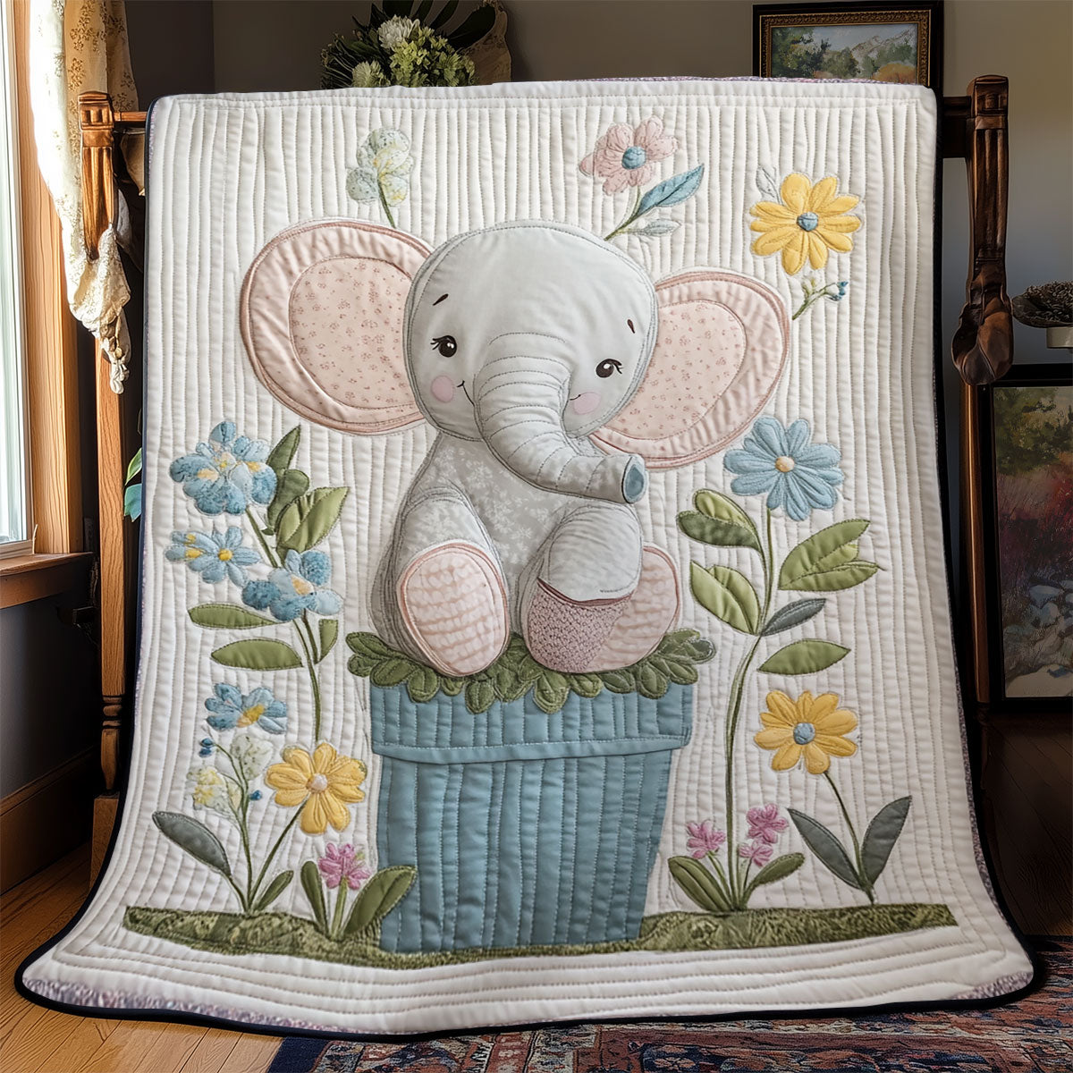 Floral Dumbo YR0802007CL Quilt