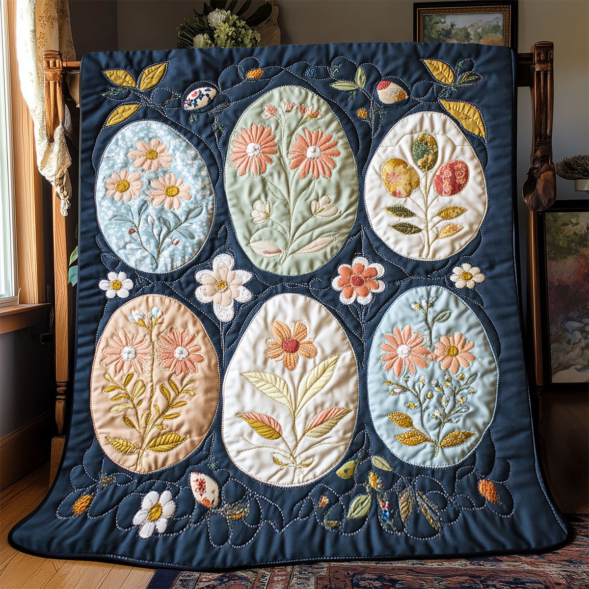 Floral Easter Rgg WX0403076CL Quilt