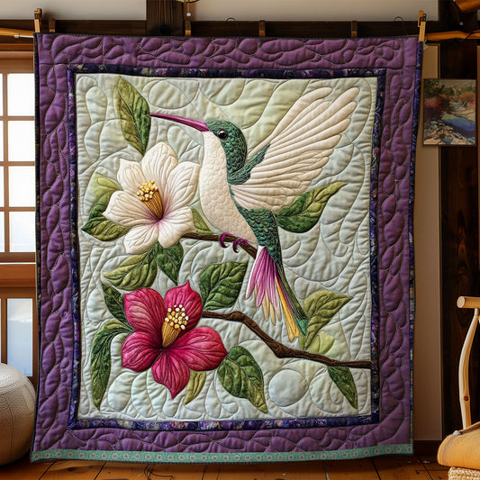 Floral Hummingbird WX2103017CL Quilt