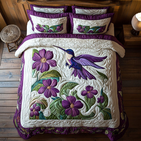 Floral Hummingbird WX2103091CL Duvet Cover Set