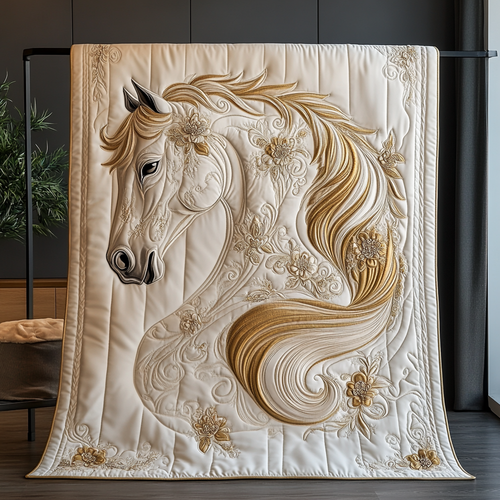 Floral Mane Majesty YR02010152CL Quilt