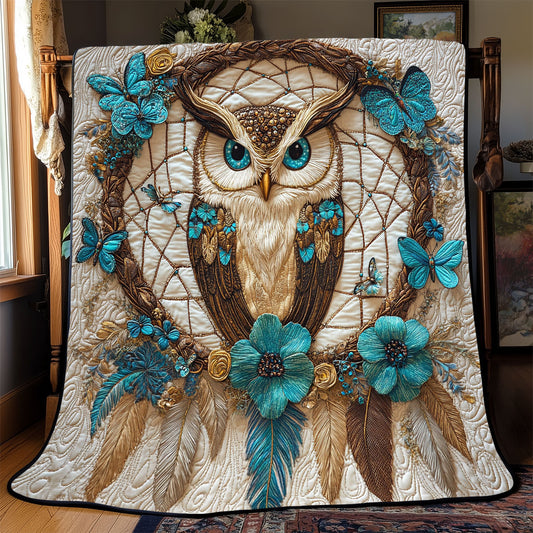 Floral Owl WX1403020CL Quilt