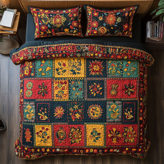 Floral Patchwork WU2002069CL Duvet Cover Set