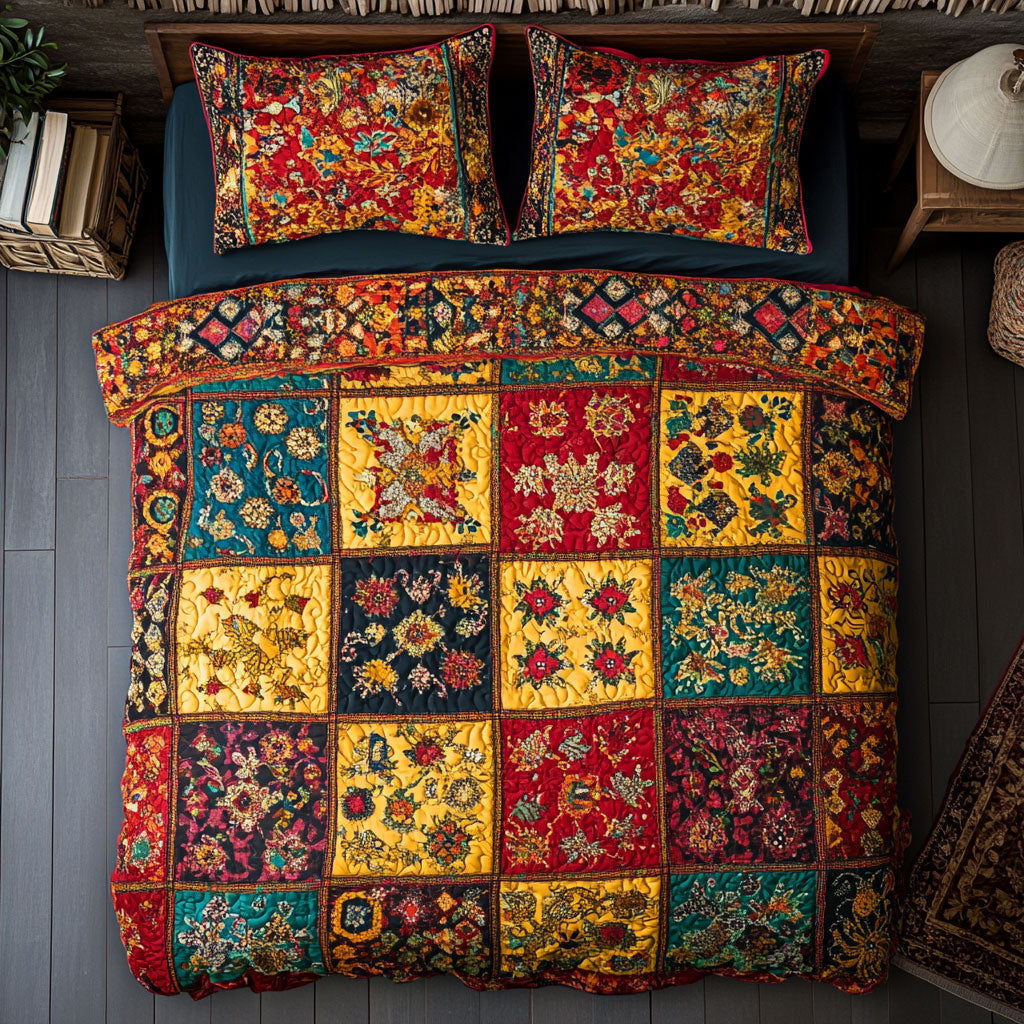 Floral Patchwork WU2002071CL Duvet Cover Set