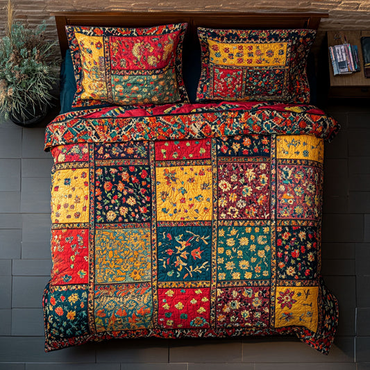 Floral Patchwork WU2002074CL Duvet Cover Set