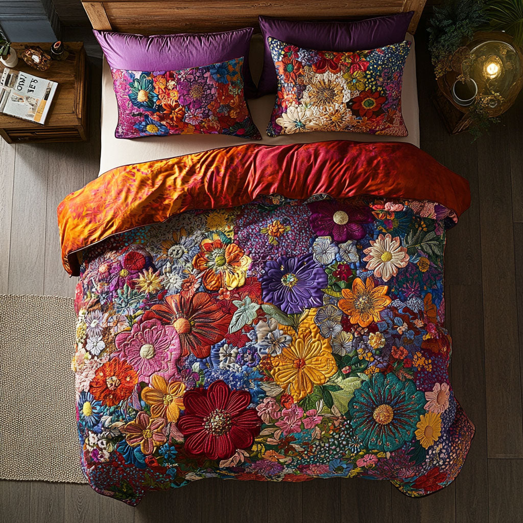 Floral Patchwork WU2301001CL Duvet Cover Set
