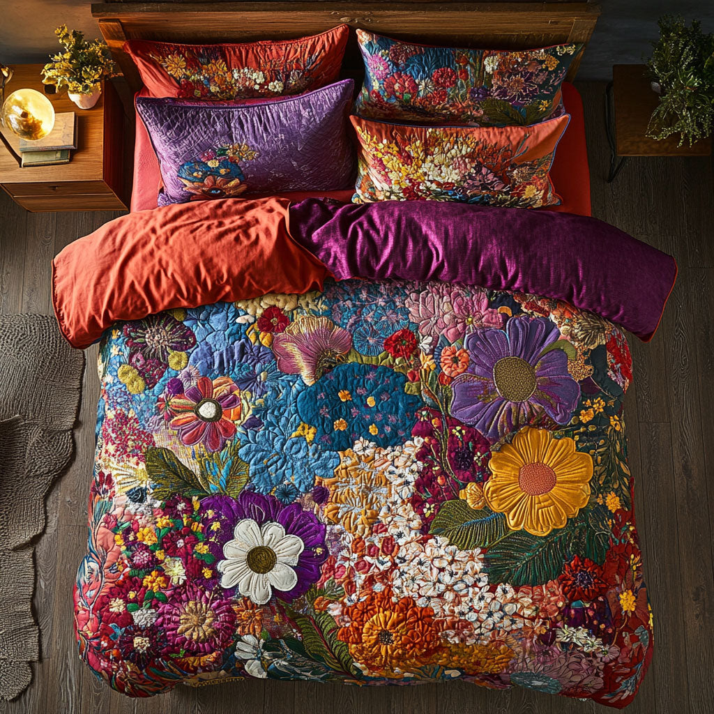 Floral Patchwork WU2301002CL Duvet Cover Set