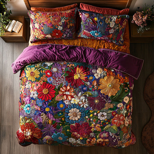 Floral Patchwork WU2301003CL Duvet Cover Set