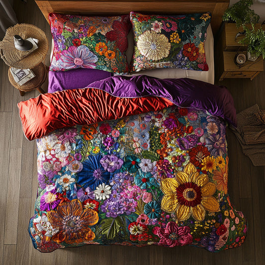Floral Patchwork WU2301004CL Duvet Cover Set